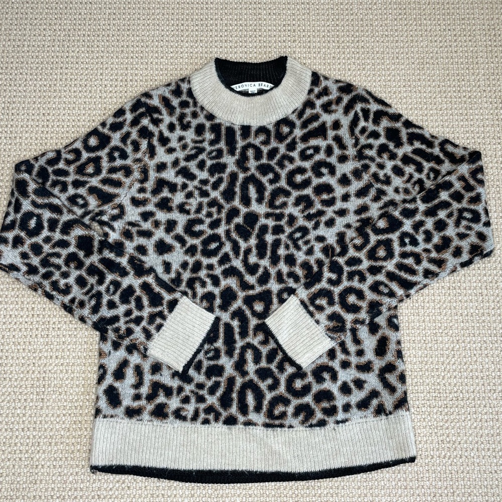 Veronica Beard Womens Leopard Sweater Size: Small